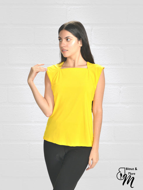 TOP Queen Anne Neckline Top - T603